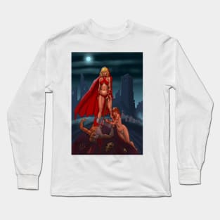 Little Red Riding Hood after Frazetta Long Sleeve T-Shirt